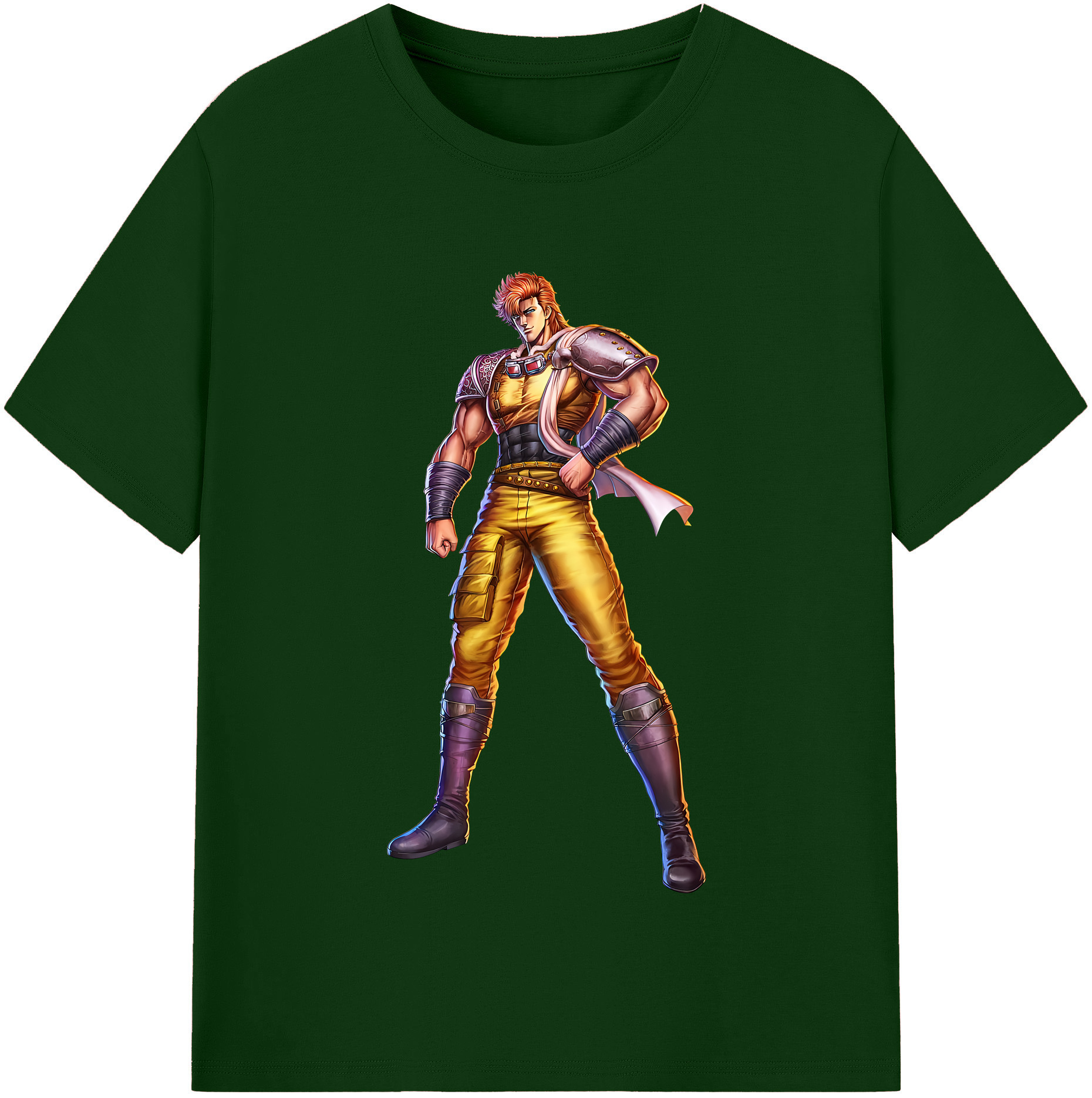 （画像用） 北斗の拳 Fist of the North Star 綿100％半袖Tシャツ（フロントプリント）